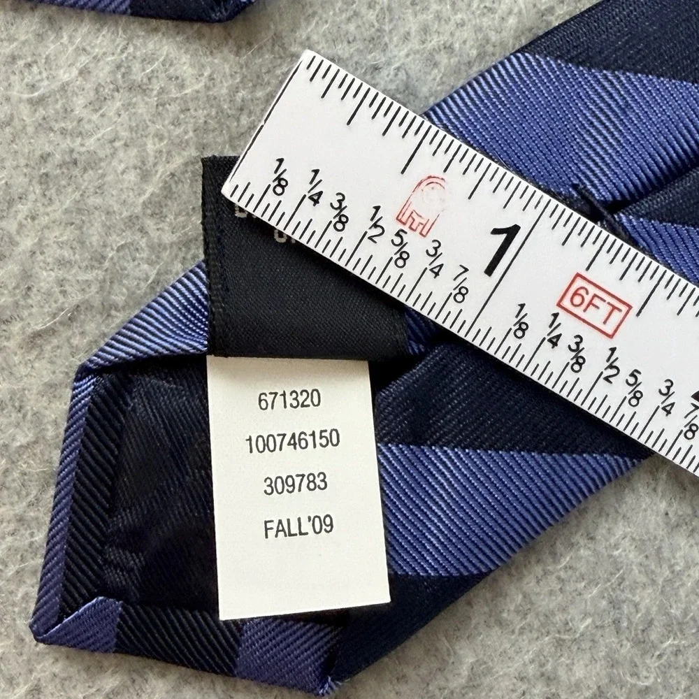 Banana Republic Blue Navy Diagonal Repp Stripe Silk Neck Tie Classic 58x3.4